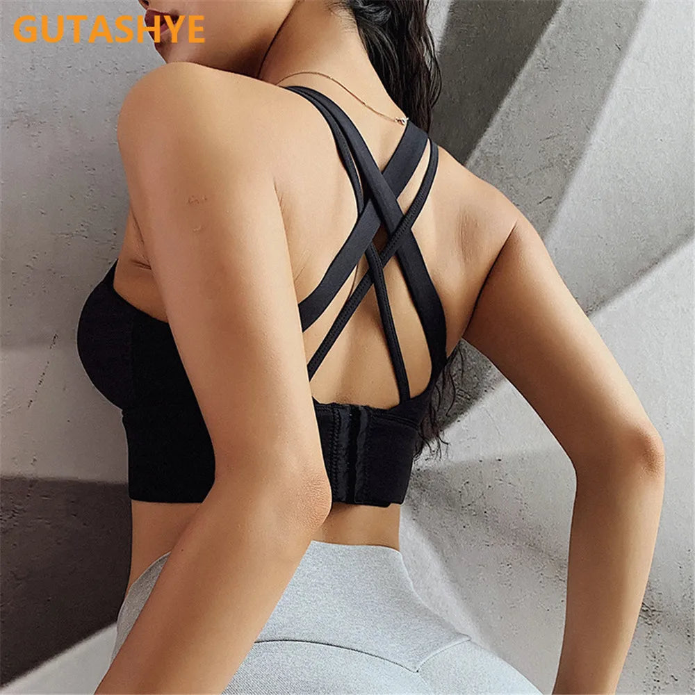 Woman Gym Push Up Sports Bra