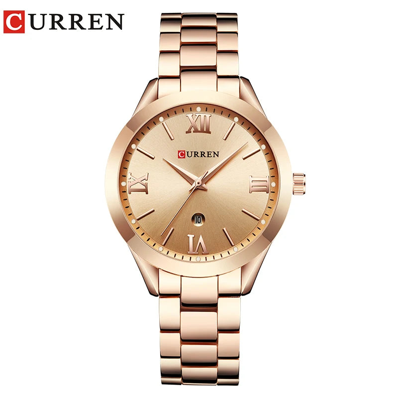 CURREN Gold Watch Ladies Creative Steel Women's Bracelet Watches Female Clock Relogio Feminino Montre Femme