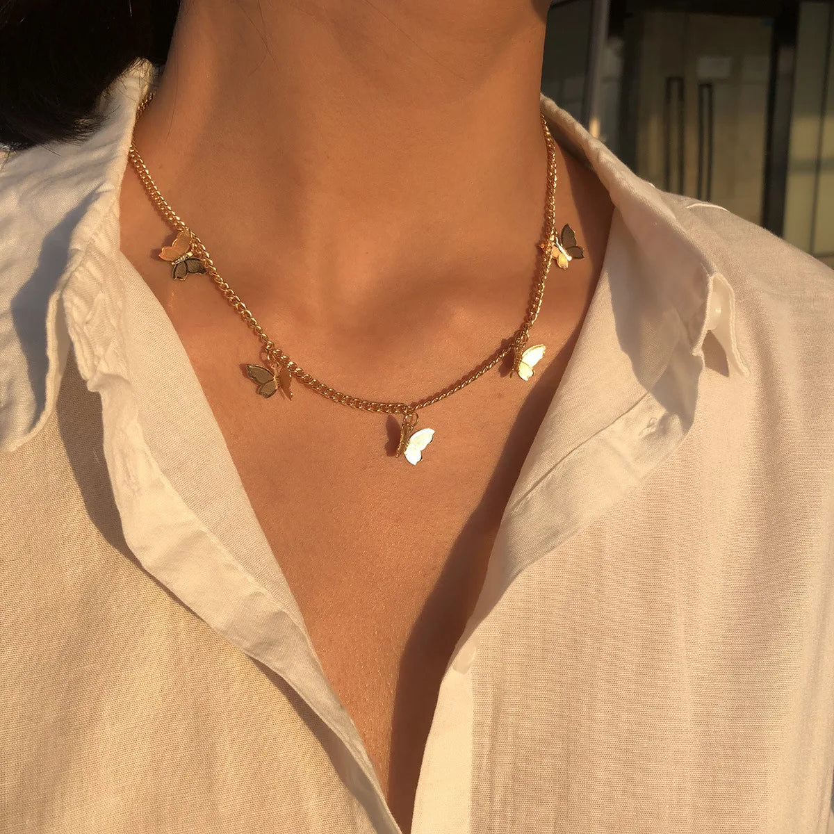 2023 Boho Necklaces & Pendants Vintage Multilayer Choker Necklace Women Fashion Collar Collier Femme Moon Jewelry Accessories