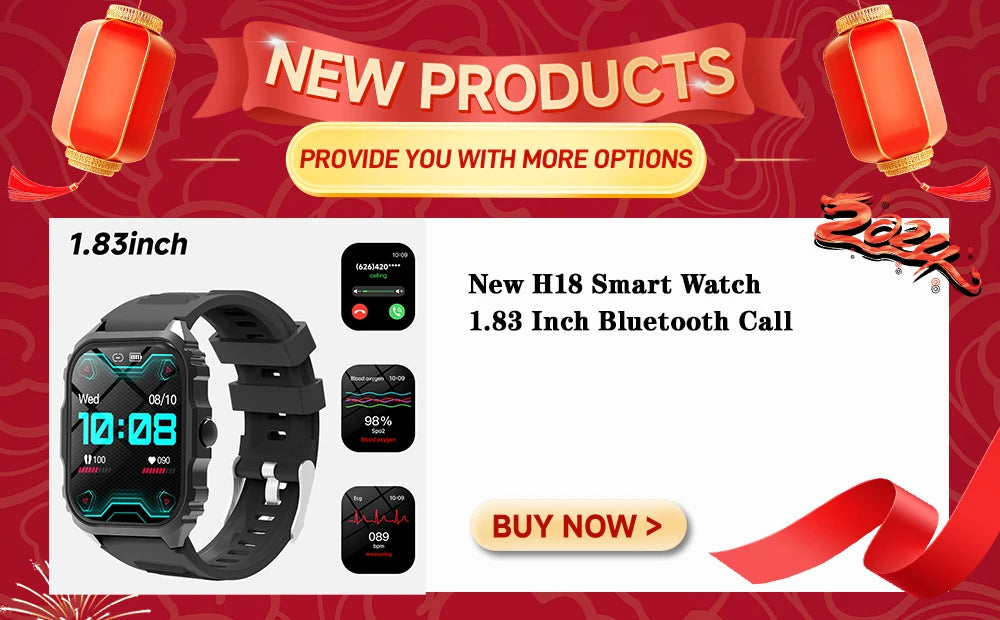 NEW SmartWatch Android Phone 1.44" Color Screen Full Touch Custom Dial Smart Watch Women Bluetooth Call Smart Watch Men