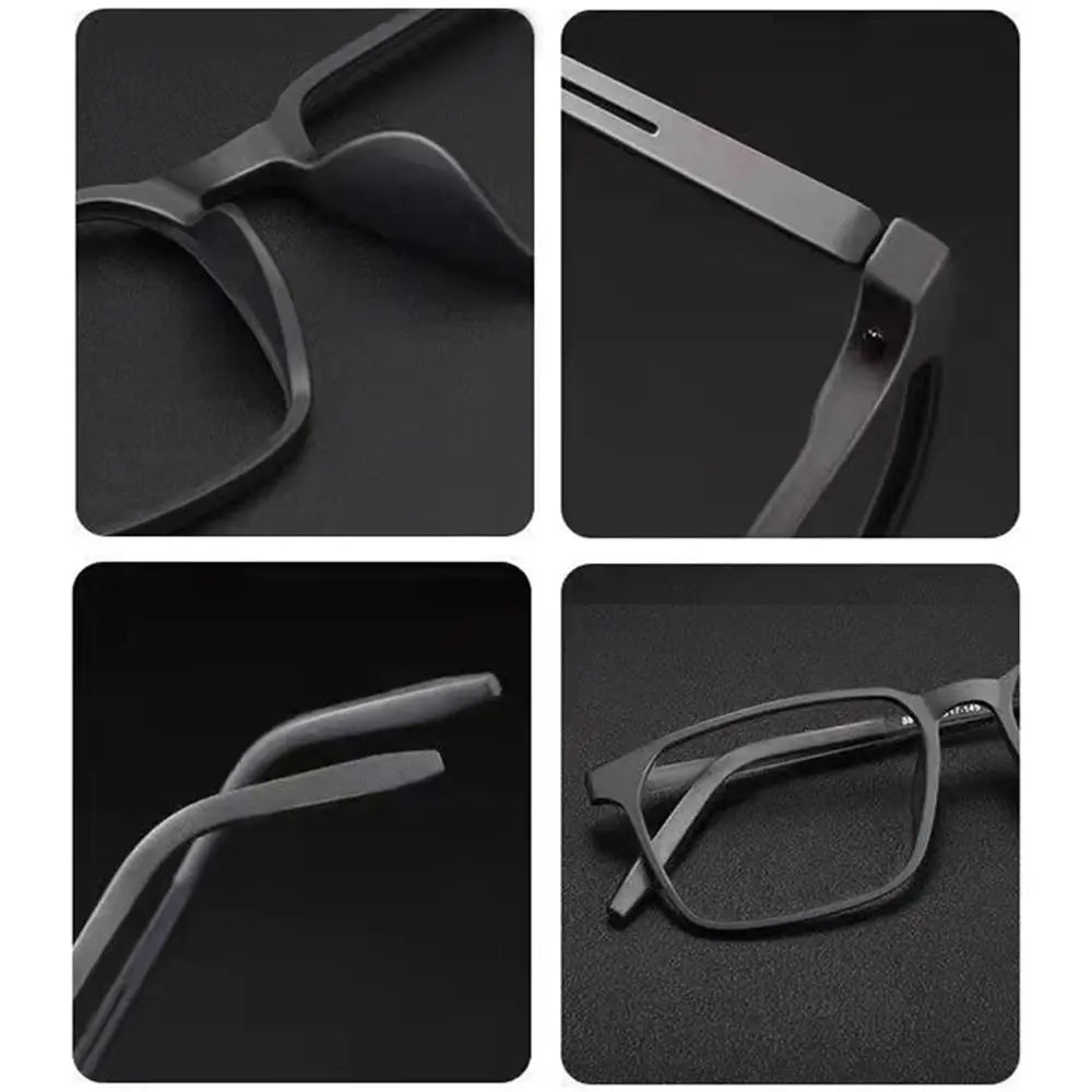 High Quality Pure Titanium Reading Glasses for Men Anti Blue Light Presbyopia Eyewear with Diopter+1.0 To +4.0