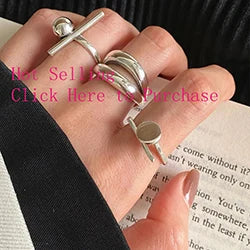 VENTFILLE 925 Sterling Silver Irregular Water Droplets Cross Ring Female Simple Retro Style Handmade Jewelry