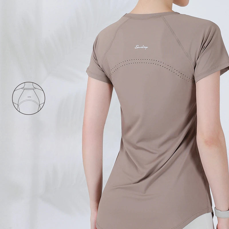 Permeability Slim Yoga Shirts