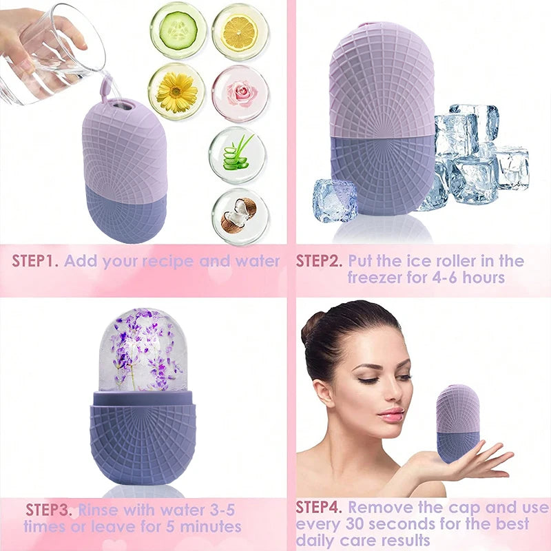 Silicone Ice Ball Face Eye Roller