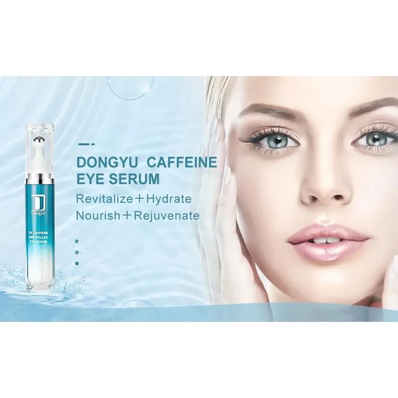 Dongyu 5% Caffeine Eye Serum and Under Eye Roller Cream