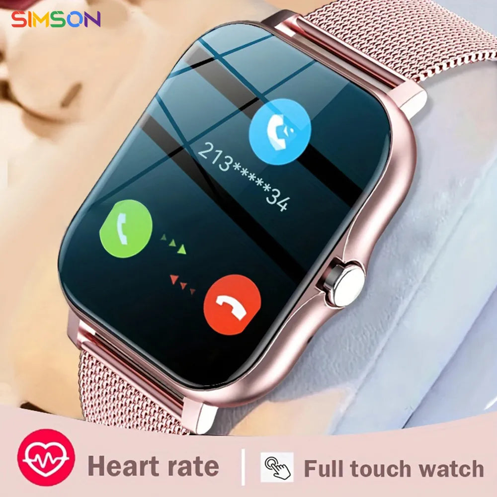 NEW SmartWatch Android Phone 1.44" Color Screen Full Touch Custom Dial Smart Watch Women Bluetooth Call Smart Watch Men