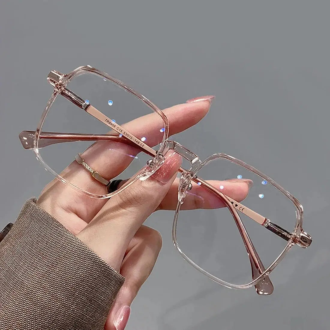 Anti Radiation Glasses Metal Eyeglass Eyeglasses For Woman Men Anti Blue Light Eyewear