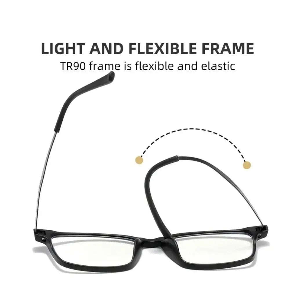 High Quality Pure Titanium Reading Glasses for Men Anti Blue Light Presbyopia Eyewear with Diopter+1.0 To +4.0