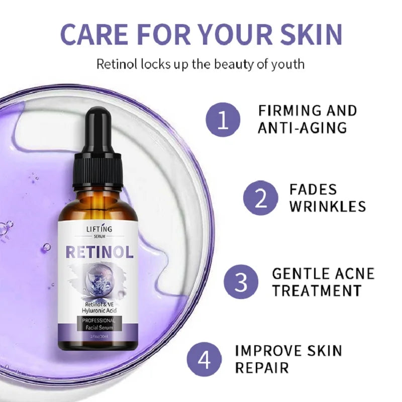 Hyaluronic  Hydrating 30ml Retinol Brightening Acid Serum