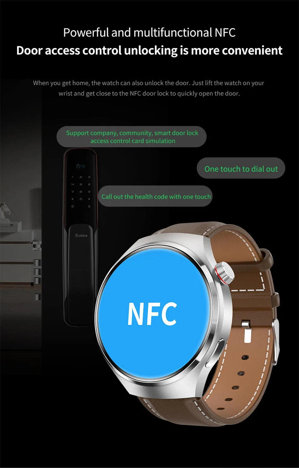 For HUAWEI GT4 Pro GPS NFC Smart Watch Men 360*360 AMOLED Screen Heart rate Bluetooth Call IP68 Waterproof Man Smartwatch 2024